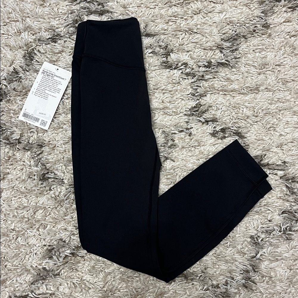 Lululemon Wunder Under Smooth Cover HR tight 25” size 2. Black. New with tags.